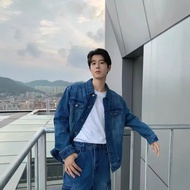 MLB Couple Three-Dimensional Flower Retro All-Match Casual Denim Jacket Jacket Men Women