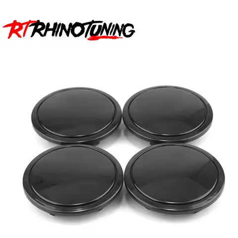 RhinoTuning 2/4PCS OD 69mm/2.72" ID 55.6mm/2.19" Wheel Center Hubcap Fits 2006-2019 A3 2008-2019 A5 