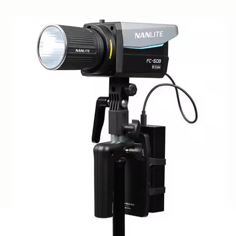 Nanlite BT-BG-PB Power Bank Battery Grip for FC-60B and FC-120B Support Handheld or with the Light F