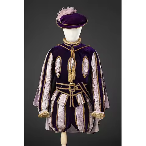 Custom Made Tudor Elizabethan Blue Cosplay Costume Men's Medieval Renaissance Outfits Tudor Henry No