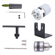 775 Motor 10000Rpm DC 12V Lathe 775 Motor with Mini Hand Drill Chuck and Milling Machine Mounting Br