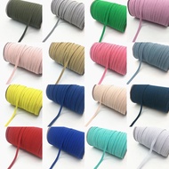 OXCN 7mm Colorful Elastic Band Flat Rubber Band Rope Elastic Band Notebook Strap Colorful Rubber Ban