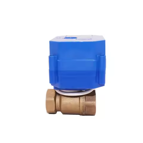 1/2" Motorized Ball Valve 2-way Brass Electric Ball Valve 2-wire Electric Actuator With Full Port AC