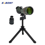 SVBONY SA412  20-60X80  Spotting Scope  80mm Large Object Lens IP65 Waterproof &amp; Fogproof  Monoculars Telescopes for  View scenery Monoculars for Outdoor activities