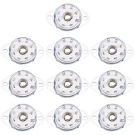 (BVWG) 10pcs 8PIN K8A Octal Tube Socket Ceramic Valve Base for EBL21 ECH21 4P1S 5B254 7N7 4J1S