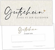 25 Blank Vouchers to Fill Yourself Nail Studio Hairdresser Cosmetics Massage Wellness Foot Care Blan