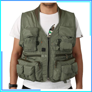 COD Deukio Rompi Pancing Fishing Vest Quick Dry Jacket XL / jaket rompi pancing pria anti air fashio