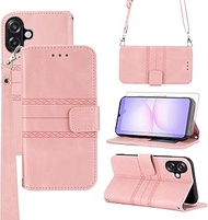 Asuwish Phone Case for Samsung Galaxy A06/A07 Wallet Cover with Tempered Glass Screen Protector and 