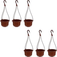 6 Sets Chlorophytum pot plastic hanging flower basket house plants indoors live wall plant holders balcony succulents planter pots for macrame plant hanger automatic flower bed