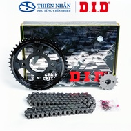 DID Winner X/150 Chain Sprocket T-Ring Seal 428VIX-120RB, 15T-44T Black EDP, Clasp (FB)