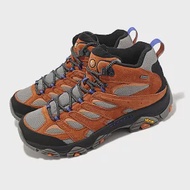 Merrell 戶外鞋 Moab 3 Mid GTX 男鞋 橘 黑 防水 Vibram 中筒 越野 郊山 登山 ML037271