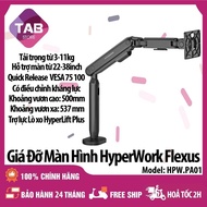 HyperWork Flexus Monitor Stand, Load capacity 3-11kg, Lift screen 22-38 inches -