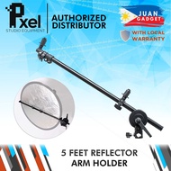 Pxel LS-RH175 6 Feet Extendable 65cm to 175cm Studio Reflector Holder Arm with Swivel Grip Head