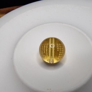 BEAD BATU CITRINE QUARTZ CRYSTAL UKIRAN MA*TRA HEART SUTERA WEALTH STONE 10-12MM F1267