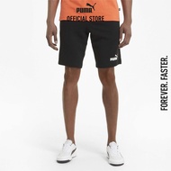 PUMA BASICS - กางเกงขาสั้นชาย Essentials สีดำ  - 58670901