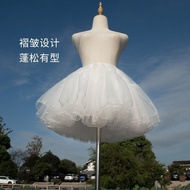裙撑lolita35cm狗短四层软纱日常蓬蓬内搭暴力衬裙cos洛丽塔裙撑jialiaoxizi33.my260602