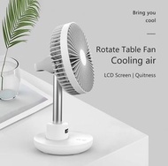 USB充電360旋轉迷你桌面風扇  fdpckp USB Rechargeable Oscillating 360 Rotating Mini Desk Fan 掛頸風扇 風扇仔 充電座枱風扇 充電風