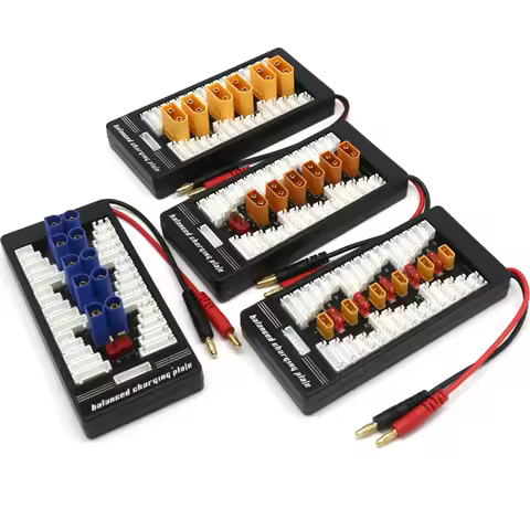 XT60 XT30 XT90 T-Plug EC3 EC5 Parallel Lipo Battery Charging Board 2-6S for ISDT Q6 PL6 PL8 Charger 