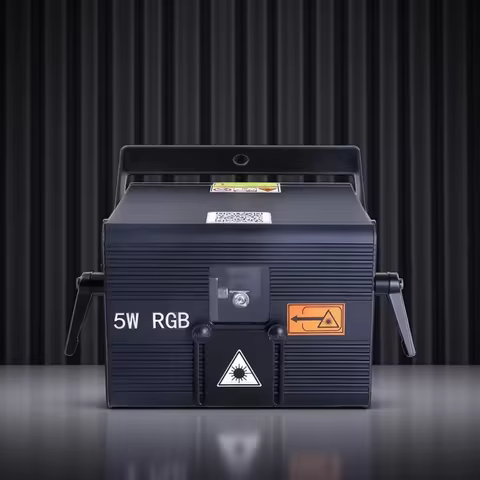 5W RGB Animation Scan Projector Lights DMX ILDA IOS & Android Phone App Edit Program For Bars Disco 