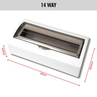 TC Surface PVC MCB DB BOX 6 Way - 39 Way Consumer Unit / Consumer Box