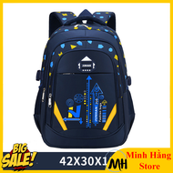 [Đủ Size- CAM KẾT HÀNG Y HÌNH-Xanh Đen] Ba lô đẹp cho học sinh cấp 1 cấp 2 hoặc nam nữ du lịch đi họ