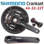 Shimano MT210 Alloy Hollow Crankset Sprocket Mountain Bike Bicycle MTB gear Crank Speed Aluminum Basikal Piring 22-32-44
