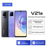 {Ready Stock}vivo V21e Smartphone | 8GB + 128GB | Snapdragon™ 720G | 6.44" AMOLED