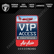 FANATICO AIR ASIA Airline Vinyl Sticker Travel Luggage Outdoor Waterproof Laminated Vinyl Sticker