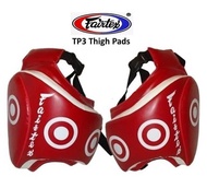 Fairtex Thigh pad protector TP3 Black Blue Red Training Muay Thai การ์ดโคนขา แฟร์แท็กซ์ สีดำ แดง น้ำเงิน สำหรับ เทรนเนอร์ เพื่อการฝึกซ้อมนักมวย