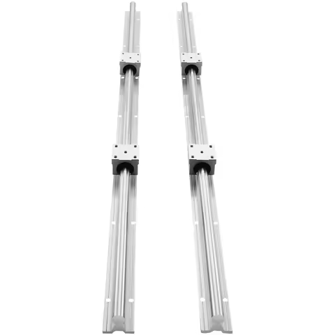 SucceBuy 2PCS Linear Guide Rails SBR12 SBR16 SBR20 800-2200mm & 4PCS UU Bearing Blocks Smooth Motion