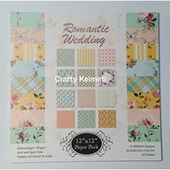 Paper Pack 12"x12" Romantic Wedding