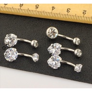 Khuyên rốn đính đá cao cấp set 5 khuyên rốn đính đá