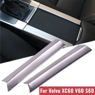 2Pcs/Set For Volvo XC60 S60 S60L V60 Metal Car Styling Central Cup Holder Armrest Box Side Decoratio