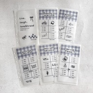 (6 pieces) korean saving challenge cash envelope/ binder envelope A6