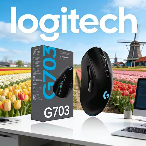 Logitech G703 HERO Wireless RGB Esports Mouse 25K DPI Lightspeed Lightweight 95g Customizable Weight