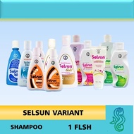SAMPO 1 FLSH SELSUN SHAMPOO Original SERIES ANTI-DANDRUFF SHAMPOO BLUE 5 FIVE EXCLUSIVE DANDRUFF YEL