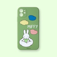 【MIFFY】iPhone手機殼 雲朵穿梭米飛 液態矽膠 手機殼