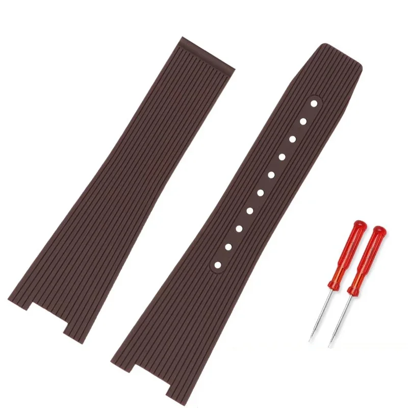 Soft Silicone Watchband Strap for Bell & Ross INSTRUEMENTS Series BRX5R BR05 BR-05 Rubber Bracelet B