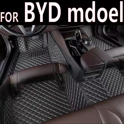 Leather Car Floor Mats For BYD F0 F3 F6 G3 G6 S6 F3R yuan plus ATTO 3 2022 2023 Car Accessories 0531