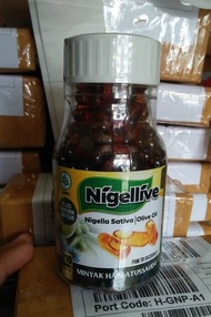 Nigellive Kapsul Minyak Habbatussauda Plus Zaitun 200 kps