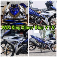 COVERSET Y15 MX KING BIRU GP BLUE MX KING COVER CUSTOM VIETNAM MAGICBOY Y15 V1 V2 V3