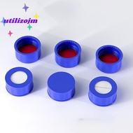 [utilizojmS] Blue Open-topped Polypropylene Cap Plastic Septa 9 Mm For Chromatography Vial 2 Ml Repl