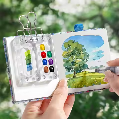 High Quality Mini Watercolor Painting Book Portable Square Drawing Notebook Thickened 300g Art Paint