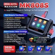 Autel Scanner MaxiCOM MK808S: 2026 Bidirectional Tool as MK808BT Pro MX808S M808Z, Work as MaxiCheck
