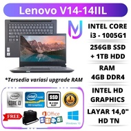 LAPTOP MURAH Lenovo V14-IIL Core i3-1005G1 | RAM 12GB | 256GB SSD +