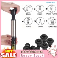 [Mer]  Red Wine Saver Fresh Preserver Vacuum Pump with 6 Silicone Bottle Stoppers