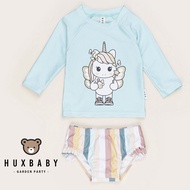 < 24H Shipping > Australia Huxbaby Summer Striped Unicorn Swimsuit Children's Swimsuit Girls' Swimsu