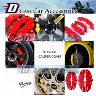 Universal 3D Disc Brake Caliper Cover ABS Brake Cover 1Box-2Pcs