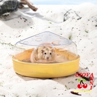 GIOVANNI Hamster Sand Bath Box, Transparent Anti-spill Pet Bath Container, Rat Bathing Basin Escape-