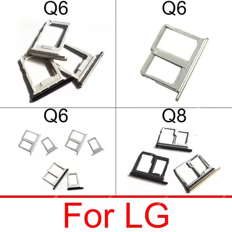 Sim Card Tray Holder For LG Q6 Q8 2017 H970 LG-M700A M700A Single Dual Sim Card Card Reader Adapter 